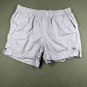 Crazy Shirts Shorts Mens 2XL Lavender Twill Chino Beach Elastic Waist 5 Inseam